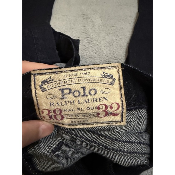 Polo Ralph Lauren Authentic Dungarees 38x33 Jeans Sullivan Slim Dark Wash *READ - Picture 12 of 13
